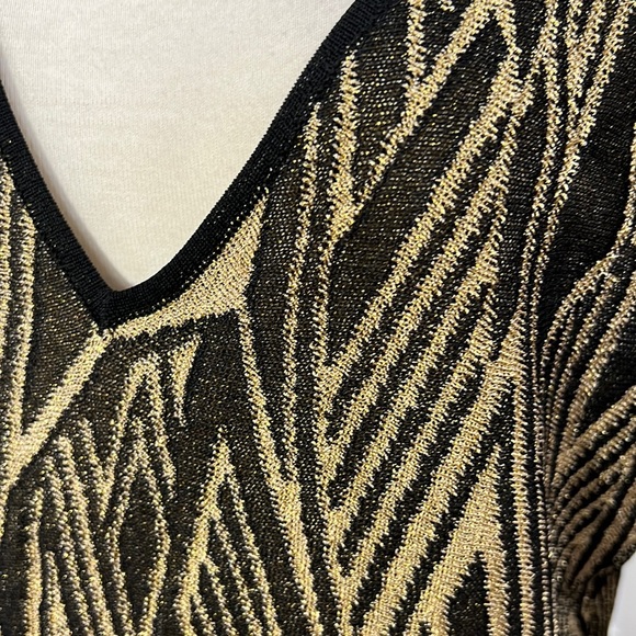 Ralph Lauren Black & Gold Blouse - Picture 5 of 9